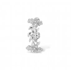 Blossom Ring silver rhod blomster strl 54