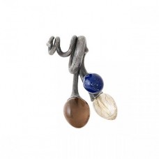 Ole Lynggaard Lotus Bunch Silver/Quartz/Lapis