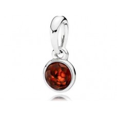 PANDORA Birthstone Jan Silver pendant with garnet