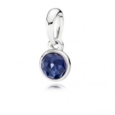 PANDORA Birthstone Sep Silver pendant with synthetic sapphire