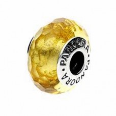 PANDORA Charm Muranoglas senapsgul