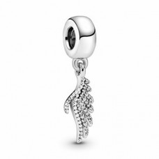 PANDORA Charm Majestic Feathers Silver cz