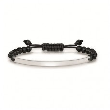 Thomas Sabo Nylon black "stones" Silver 14,5-21cm