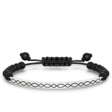 Thomas Sabo Nylon blackened/obsidian/black Silver 14,5-21cm